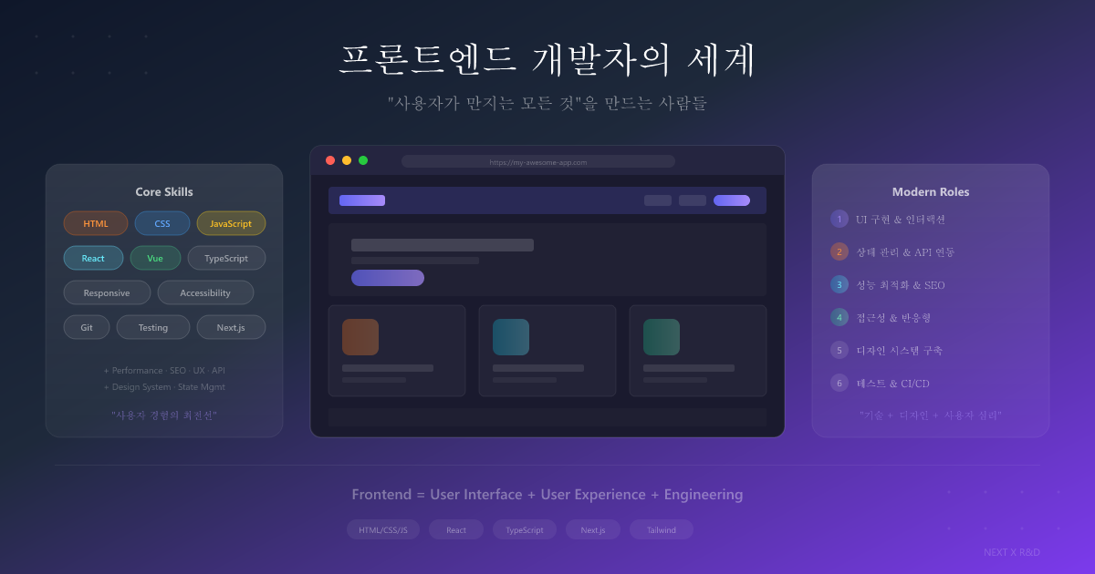 프론트엔드와 프론트엔드 개발자 — 사용자가 만지는 모든 것을 만드는 사람들